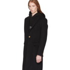 Givenchy Black Wool and Cashmere 4G Button Coat