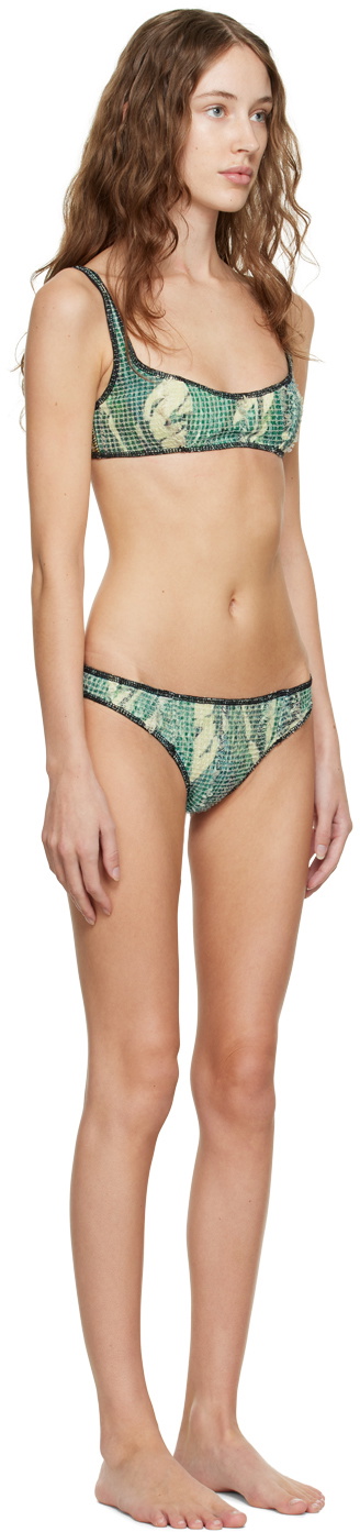 Luna Del Pinal SSENSE Exclusive Green Bikini