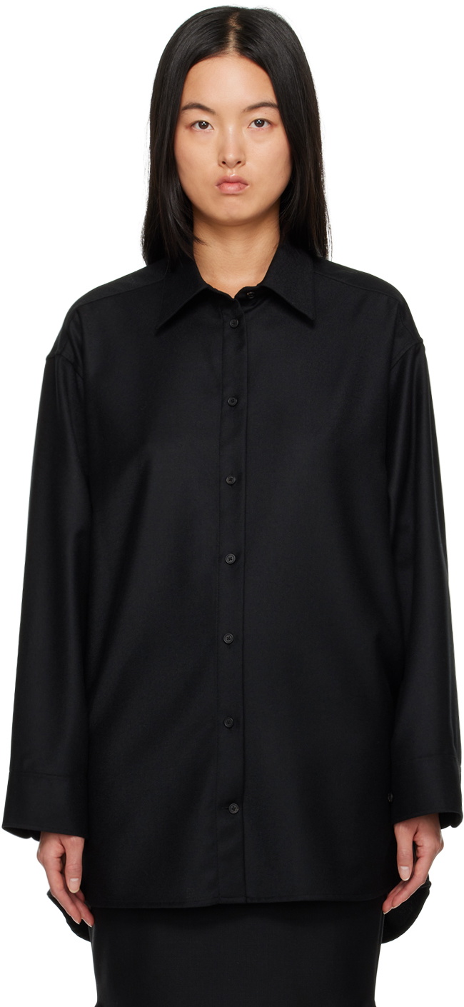 The Row Black Caroline Shirt The Row