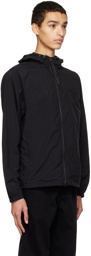 Maison Kitsuné Black Technical Windbreaker Jacket