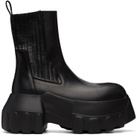 Rick Owens Black Tower Beatle Mega Tractor Chelsea Boots