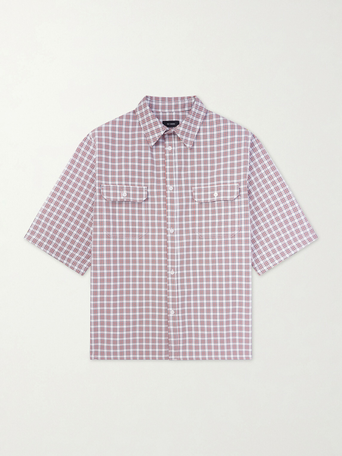 Willy Chavarria - SS Corcoran Checked Woven Shirt - Red