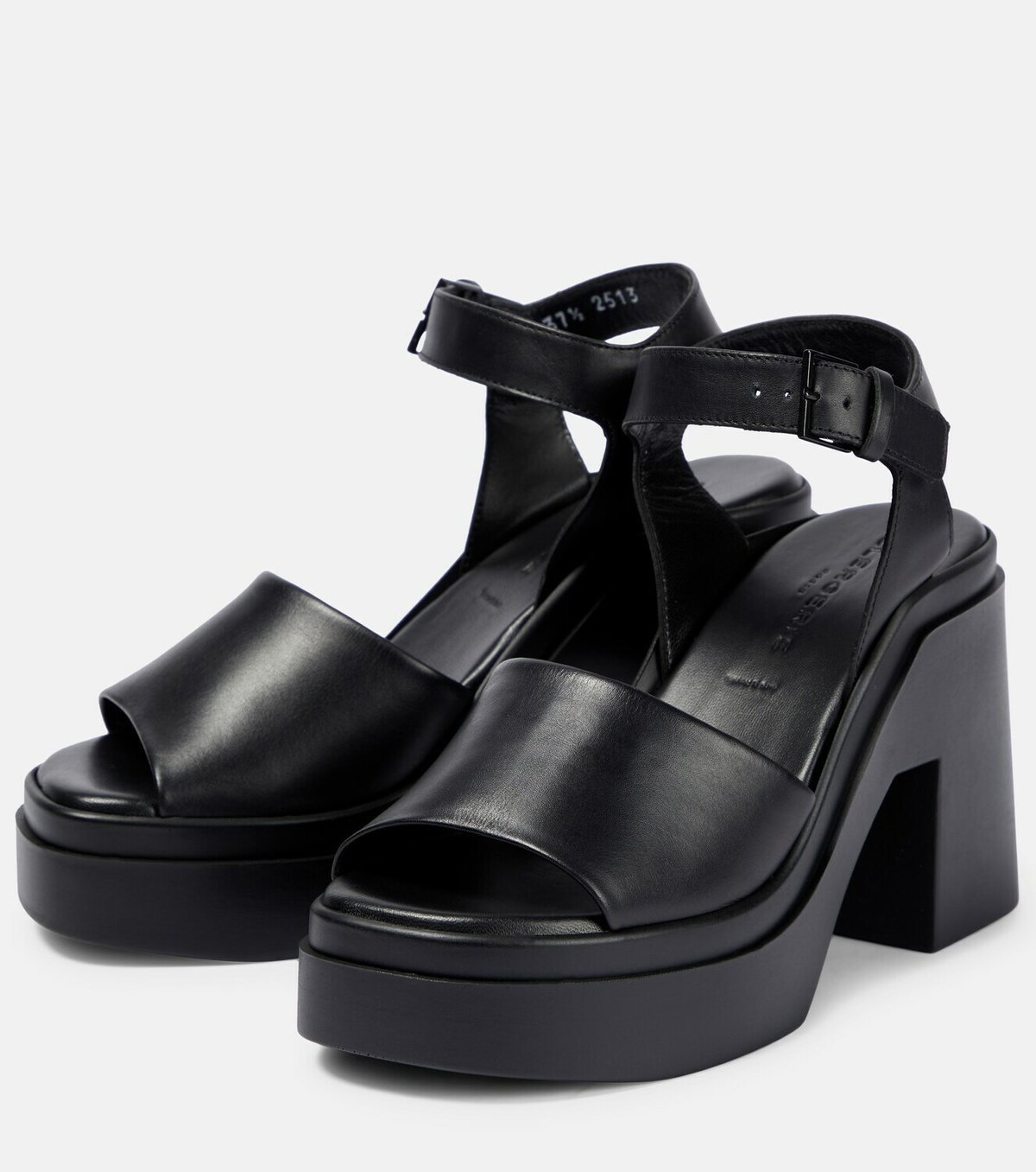 【関税込み】Faith Sandals - Clergerie - Black - Leather Faith Sandals - Clergerie - Black - Leather