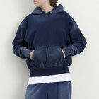 Les Tien Men's Heavyweight Hoodie in Dark Denim