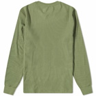 Polo Ralph Lauren Men's Long Sleeve Mini Waffle T-Shirt in Army Olive