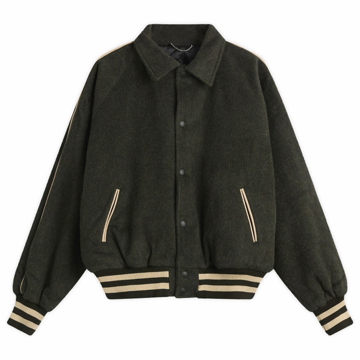 Photo: Ronning Men's Varsity Jacket in Moss