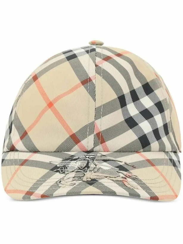 Photo: Burberry Checked EKD Baseball Cap