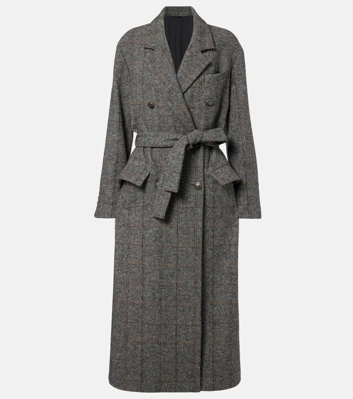 Brunello Cucinelli Double-breasted alpaca-blend coat