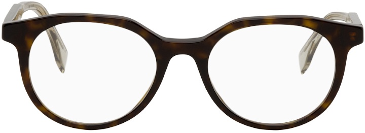 Photo: Fendi Tortoiseshell Modified Oval Glasses