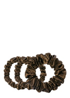 Slip Silk Assorted Scrunchies - Dark Brown