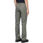 GR10K Green Wool Tailored Military Pants