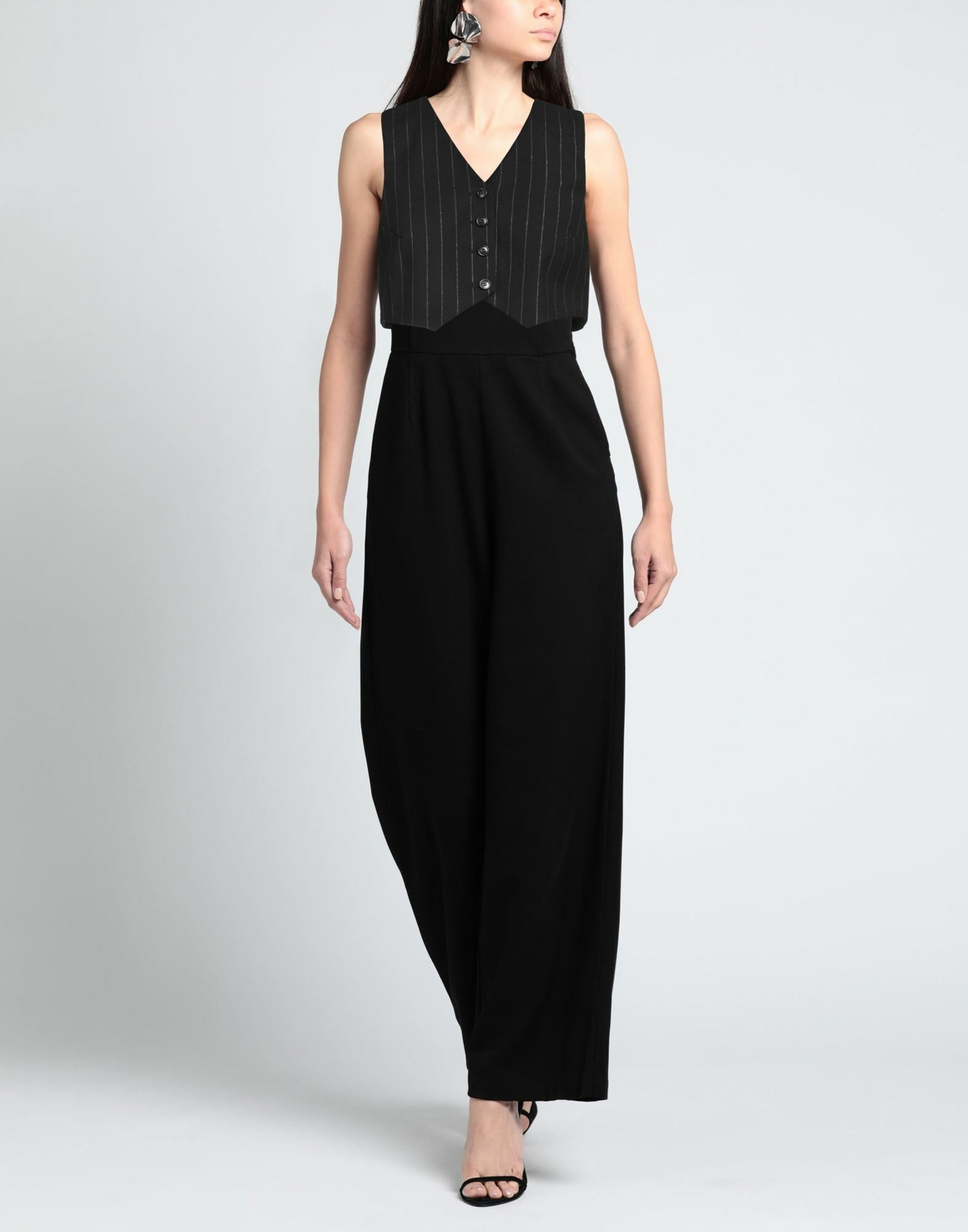 The Andamane Womens Tailored Vest in Black