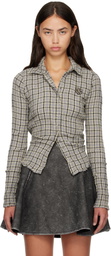 Diesel Gray Check Shirt