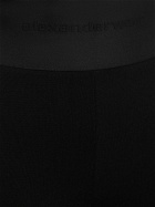 ALEXANDER WANG - Bootcut Viscose Pants W/logo Waistband