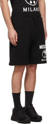 Moschino Black Double Question Mark Shorts