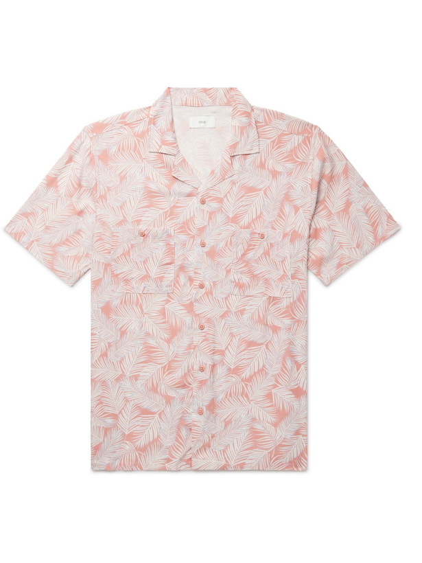 Photo: Onia - Vacation Camp-Collar Printed Voile Shirt - Pink