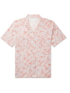 Onia - Vacation Camp-Collar Printed Voile Shirt - Pink