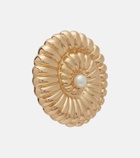 Self-Portrait Faux pearl-embellished earrings