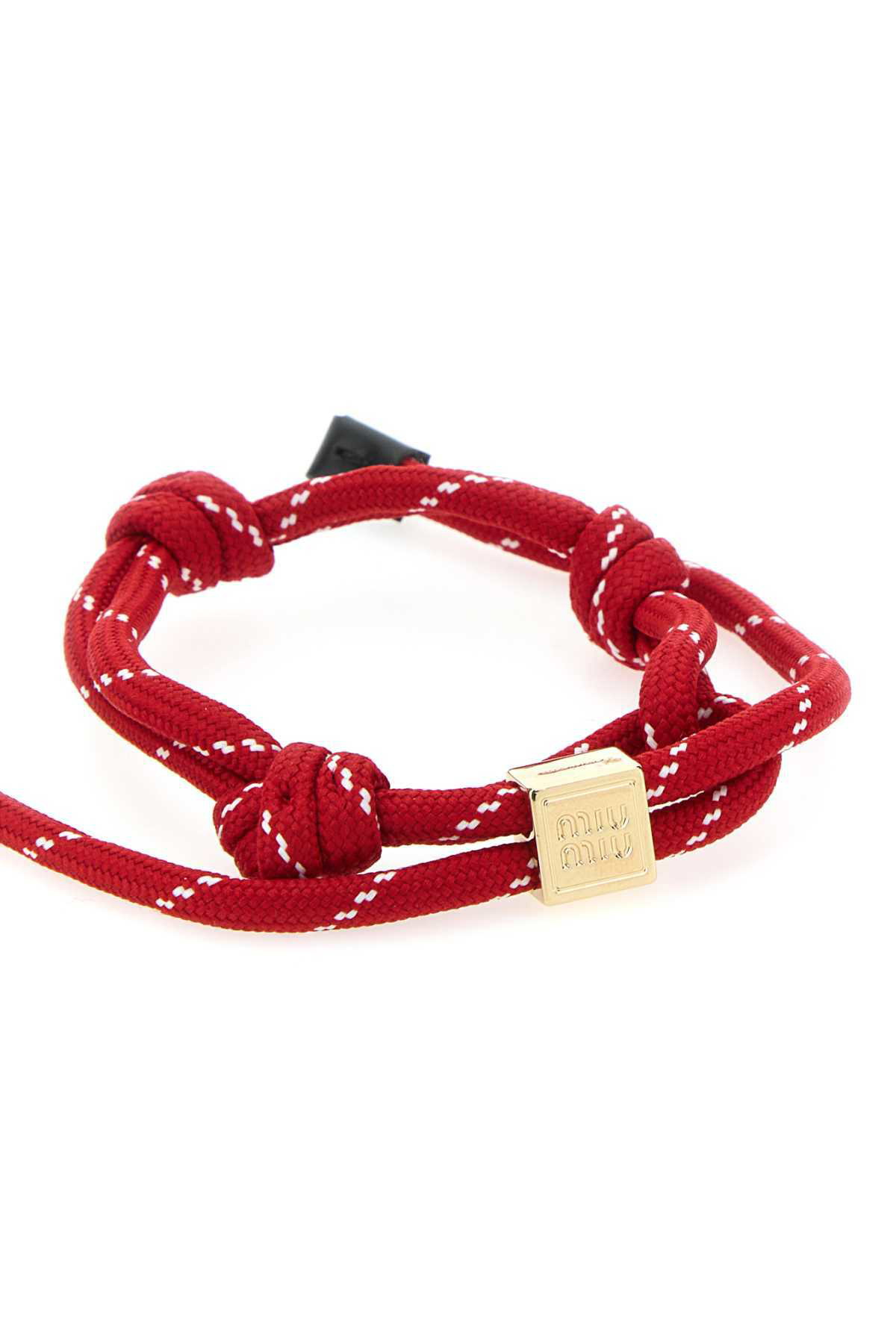ブレスレット Miu Miu Red Fabric Bracelet Miu Miu Red Fabric Bracelet | italist
