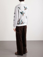 Human Made - Wide-Leg Pleated Cotton-Corduroy Trousers - Brown
