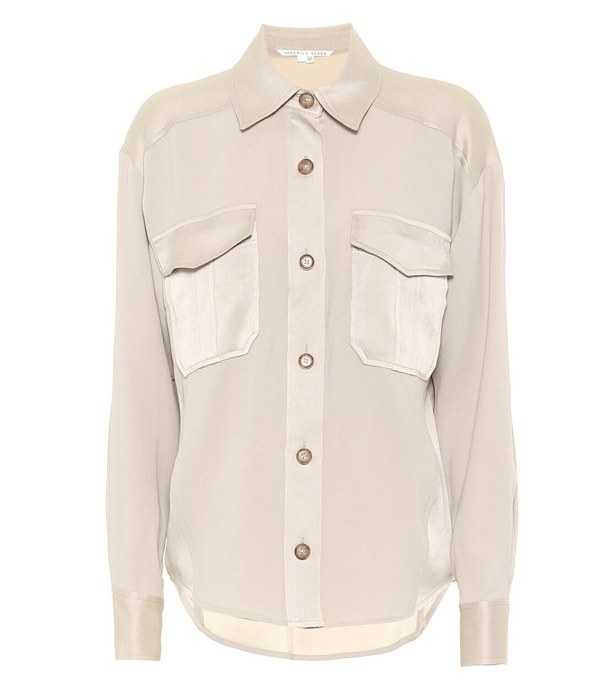 Veronica Beard Ainsley satin-trimmed shirt Veronica Beard