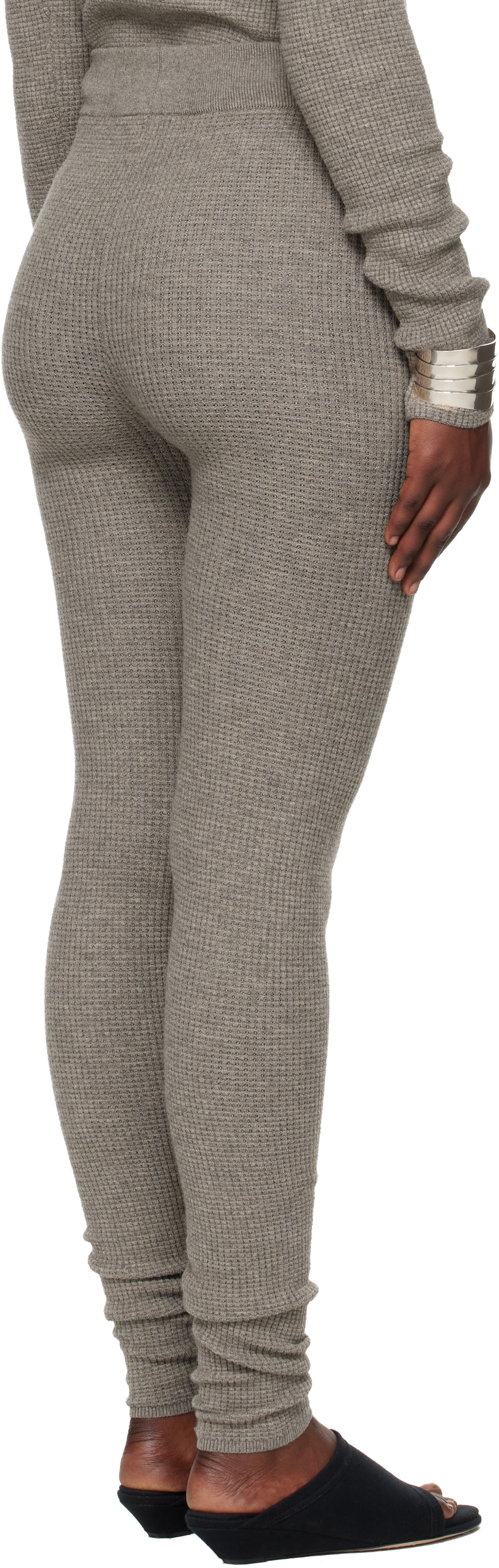 Fear of God ESSENTIALS Brown Holiday Waffle Leggings
