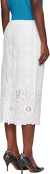 Wales Bonner White Willow Midi Skirt