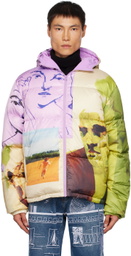 KidSuper Multicolor Mismatched Down Jacket