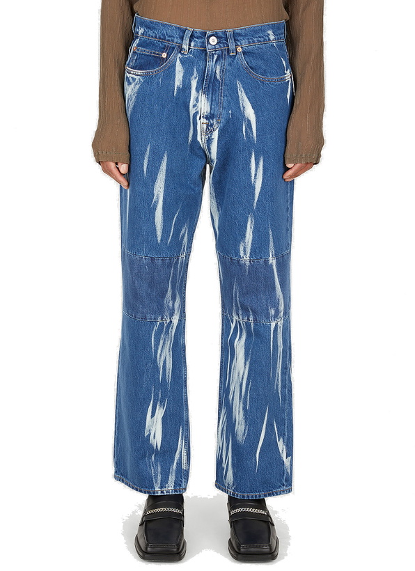 Photo: Third Cut Wide Leg Jeans in Blue