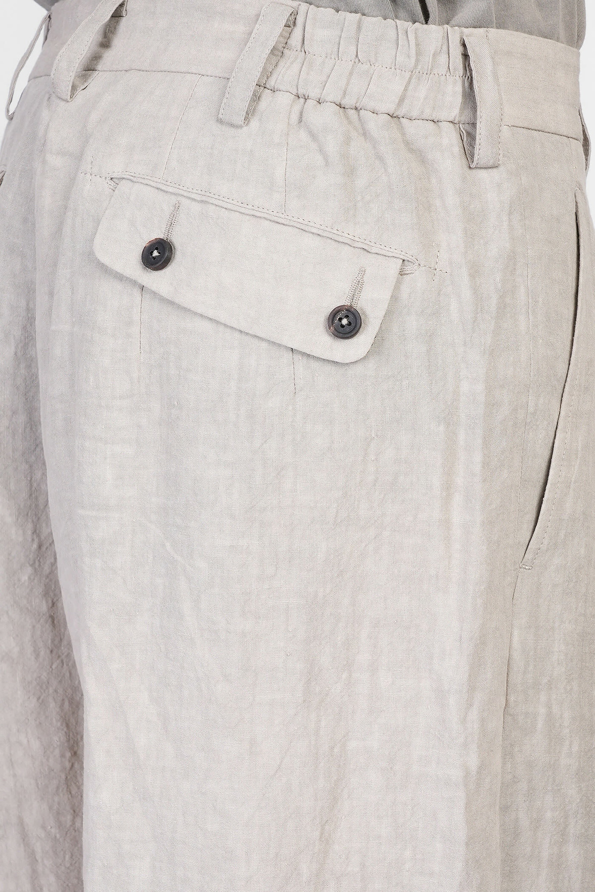 Ziggy Chen Pants In Beige Linen