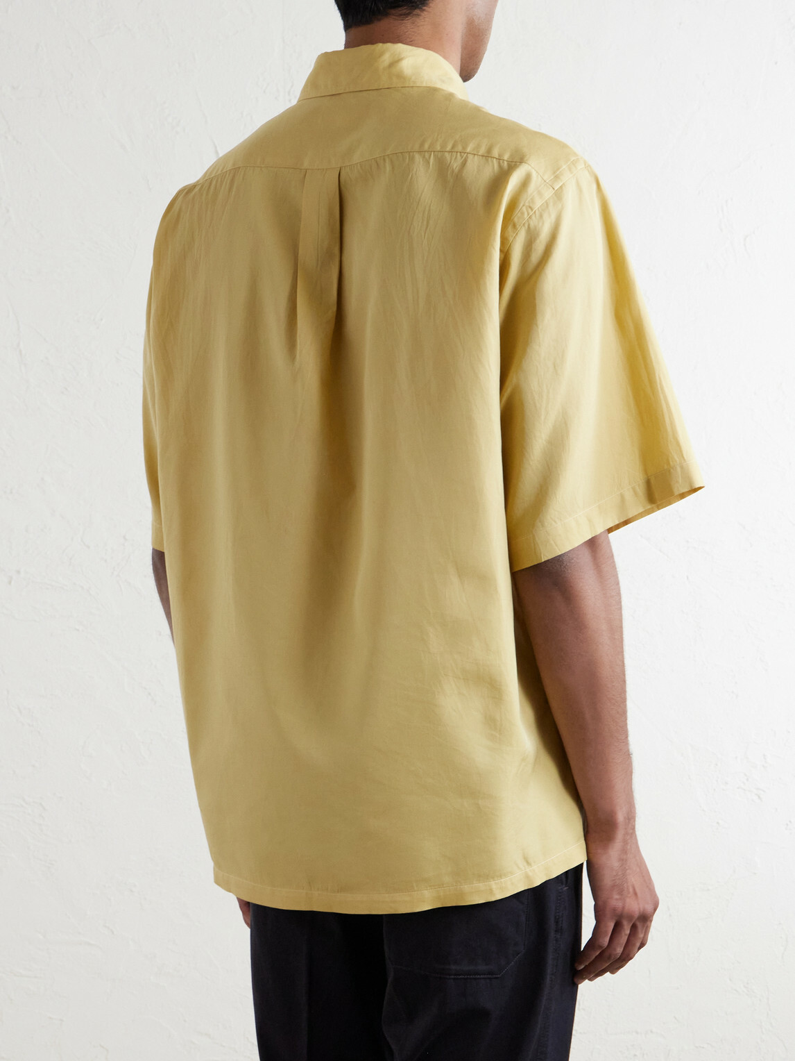 Kaptain Sunshine - Cotton and Silk-Blend Shirt - Yellow