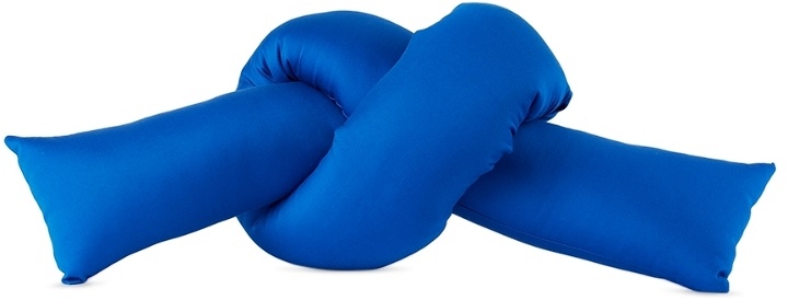 Photo: JIU JIE SSENSE Exclusive Blue Baby Knot Cushion