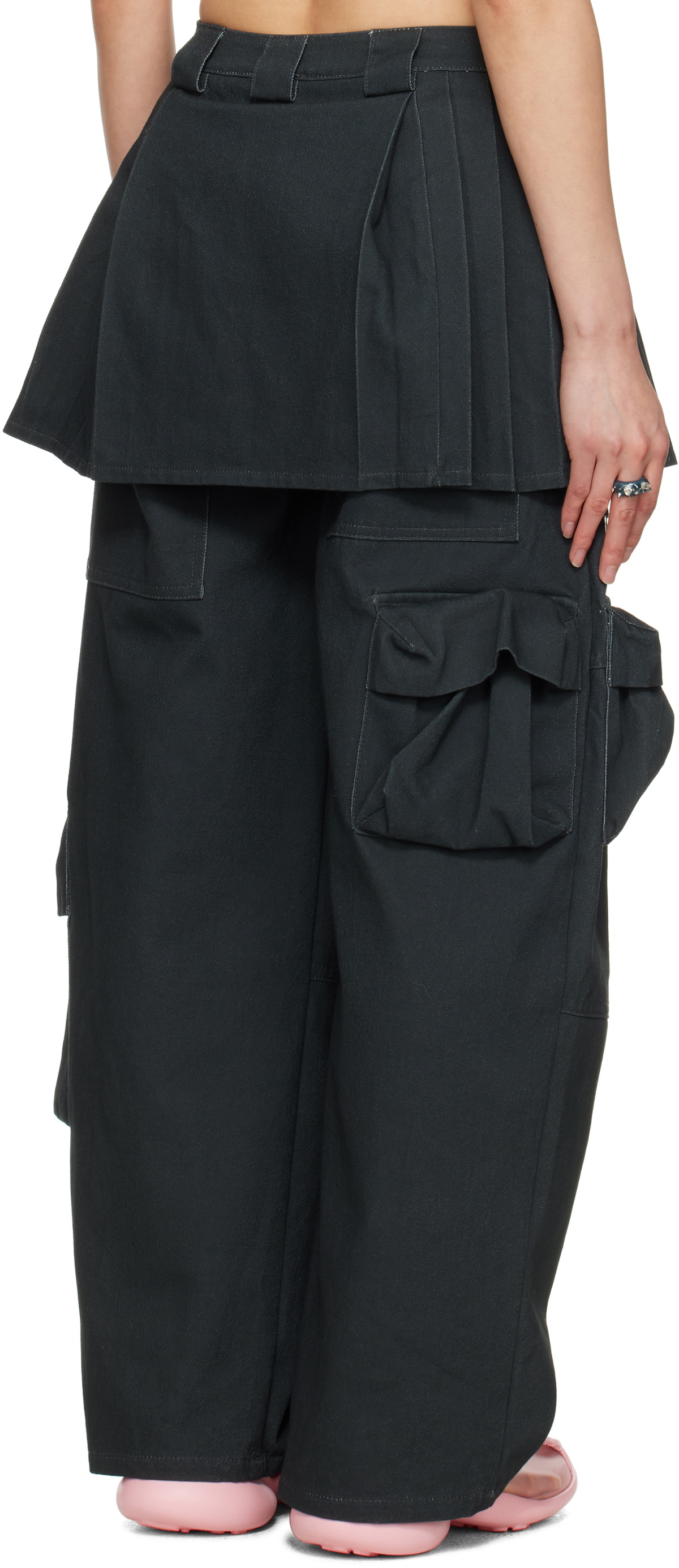 Collina Strada Black Lawn Skirt Cargo Pants