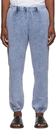 Les Tien Blue Cotton Lounge Pants