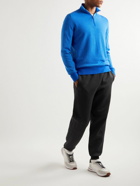 Loro Piana - Roadster Slim-Fit Striped Cashmere Half-Zip Sweater - Blue