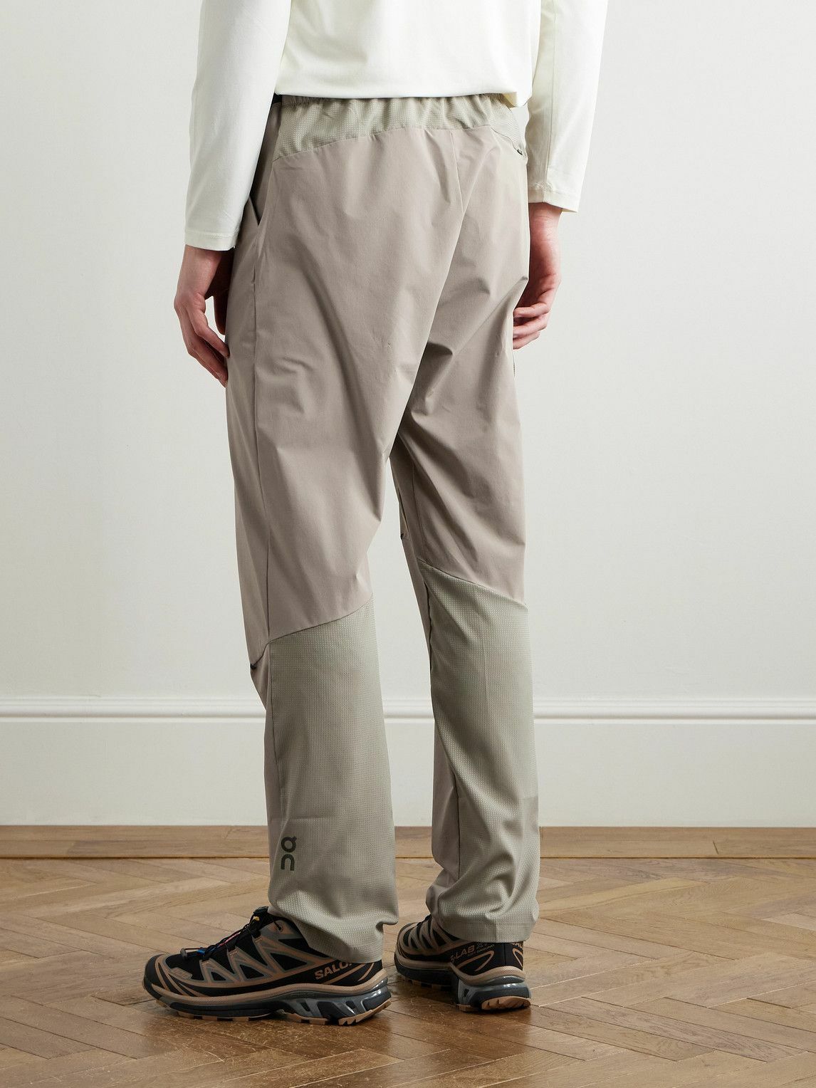 ON - Trek Tapered Ripstop-Trimmed Stretch-Shell Trousers - Neutrals