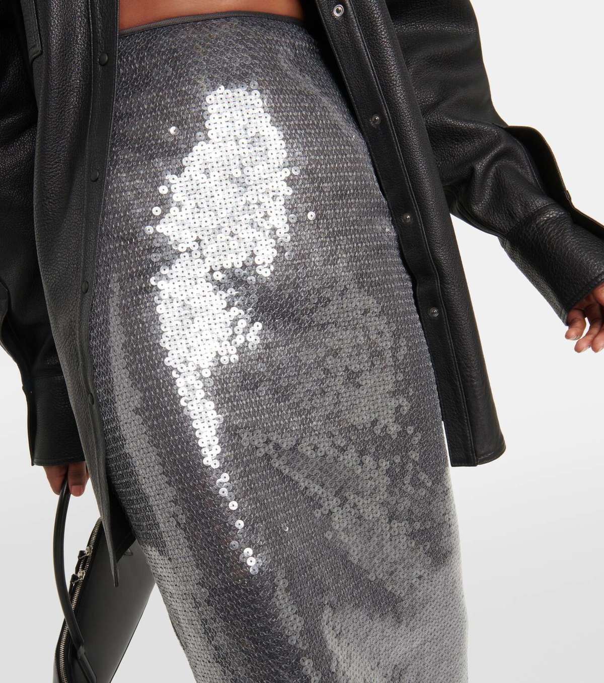 David Koma Sequined midi skirt