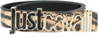 Just Cavalli Jc Patent Leather Belt Printed Leather Belt