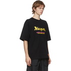 Heron Preston Black and Yellow Logo T-Shirt