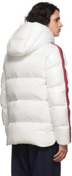 Moncler White Dincer Down Jacket