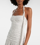 Posse Edie polka-dot halterneck midi dress