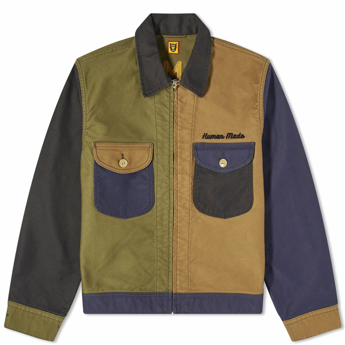 Human Made Men's Zip-Up Work Jacket in Navy Human Made Human Made Men's Zip-Up Work Jacket in Navy Human Made