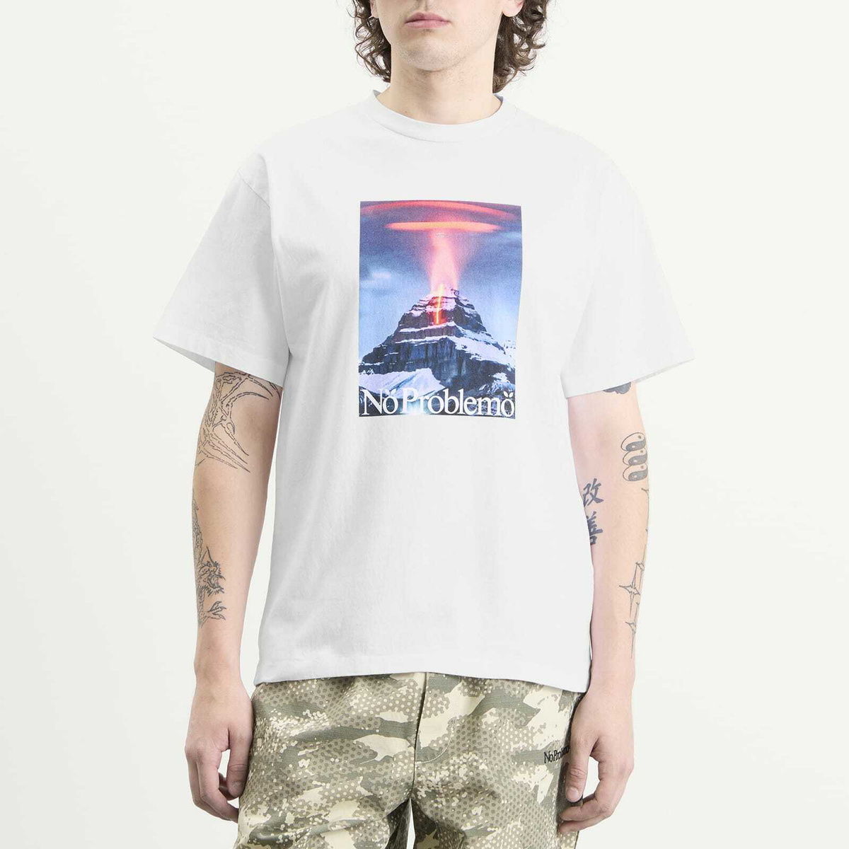 No Problemo Men's Kailash SS T-Shirt in White