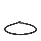 Miansai Men's Nexus Rope Bracelet in Solid Black