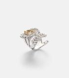 Yeprem Reign Supreme 18kt white gold ring with diamonds