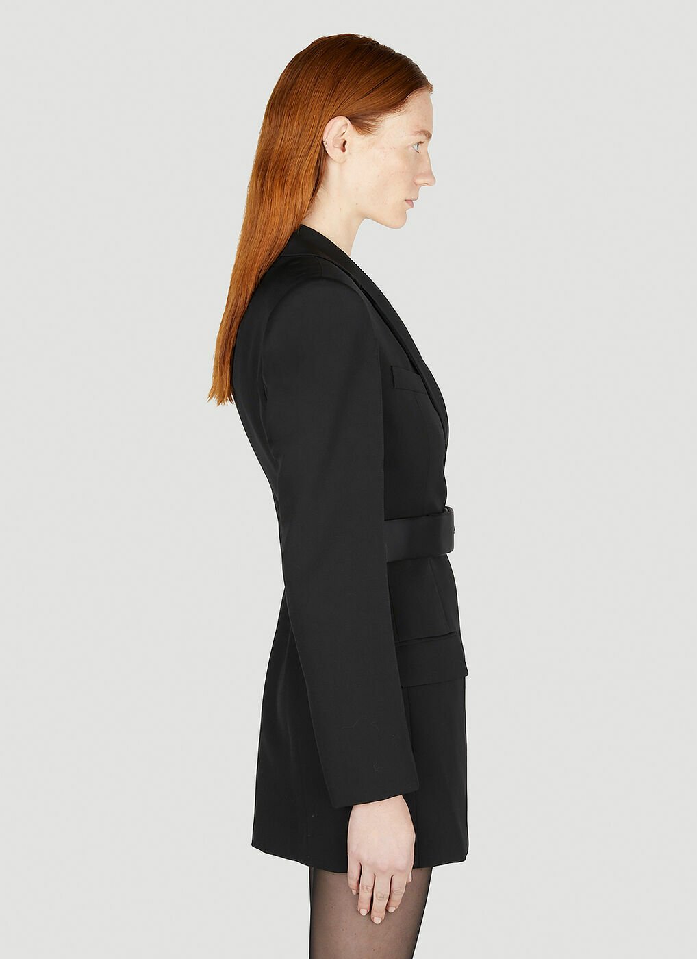 BLAZER IN WOOL TAILORING in BLACK | alexanderwang®