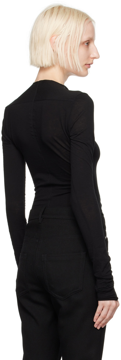 Rick Owens Black Porterville Edfu Long Sleeve T-Shirt Rick Owens