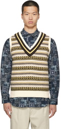 BEAMS PLUS Gim Edition Bespoke Fair Isle Cricket Vest