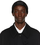 Yohji Yamamoto Black New Era Edition Cuffed Logo Patch Beanie