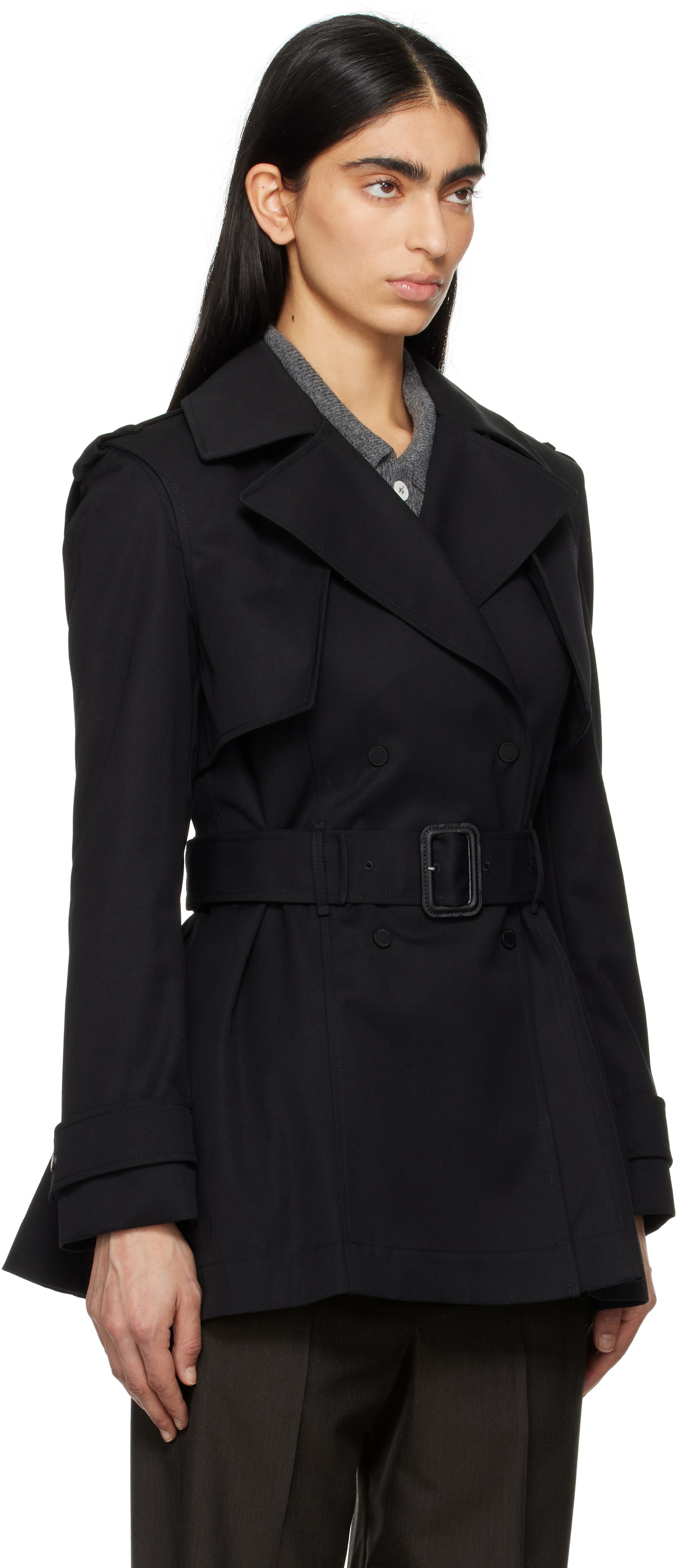 MACKAGE Black Adva Trench Coat
